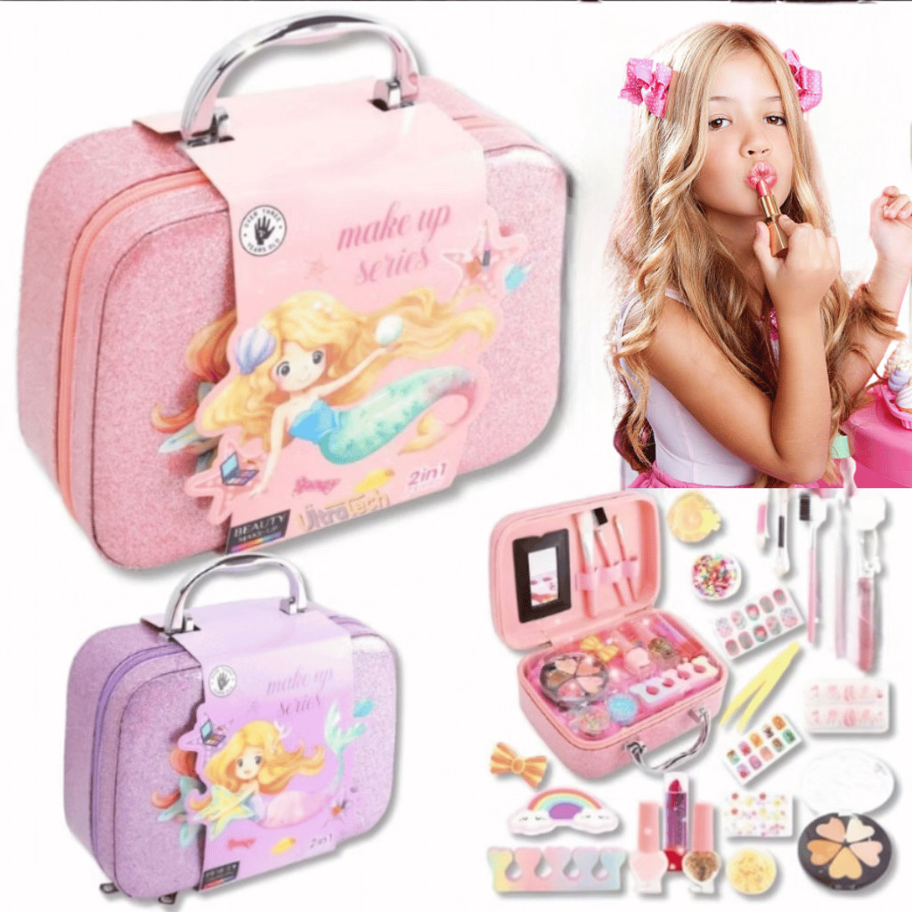 Kit Maleta Maquiagem Infantil Completa Menina Princesa Linda Lançamento