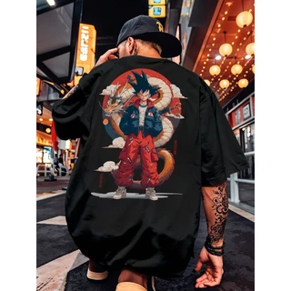 FLUXOGEEK Camisa Camiseta Oversized Streetwear Goku Vedita Skate Anime REF 7061 FLUXOGEEK