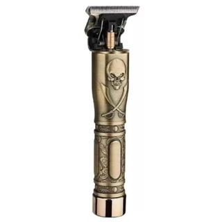 SH-2588 Maquina Shinon Gravura Acabamento Cabelo Clipper Caveira Profissional