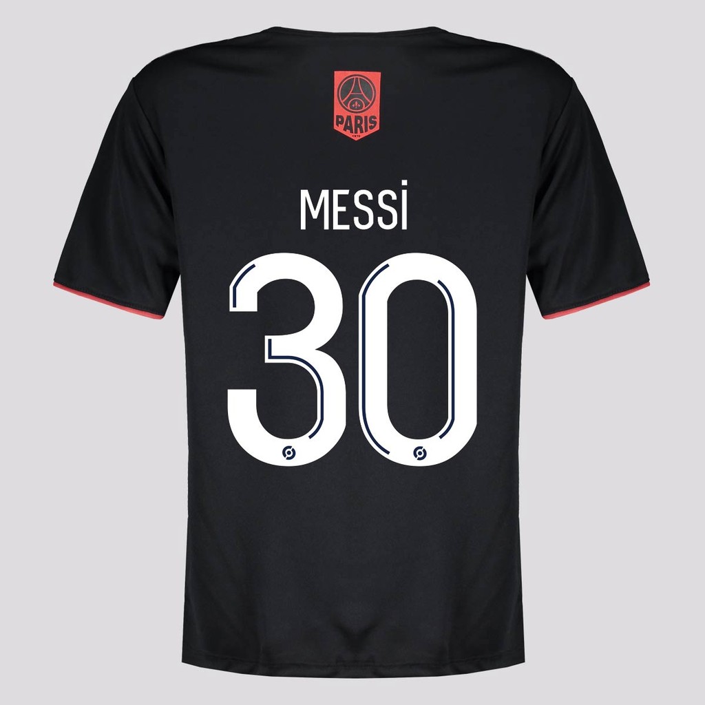 Camisa PSG Gagner 30 Messi Infantil Preta