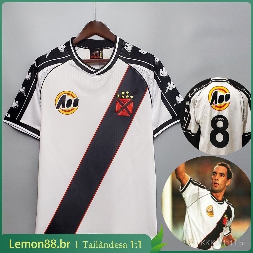 Vasco 2000 Home Away Romário Retro Sweaters M9SP Sports T-Shirt HZAR