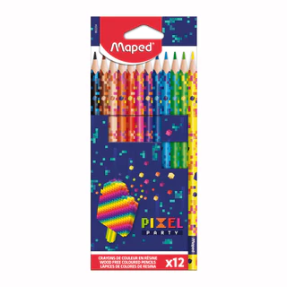 Lápis de cor Pixel Party 12 cores 862204 Maped