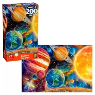 Quebra Cabeça Puzzle Espaço Sideral 200 Peças 04565 - Grow