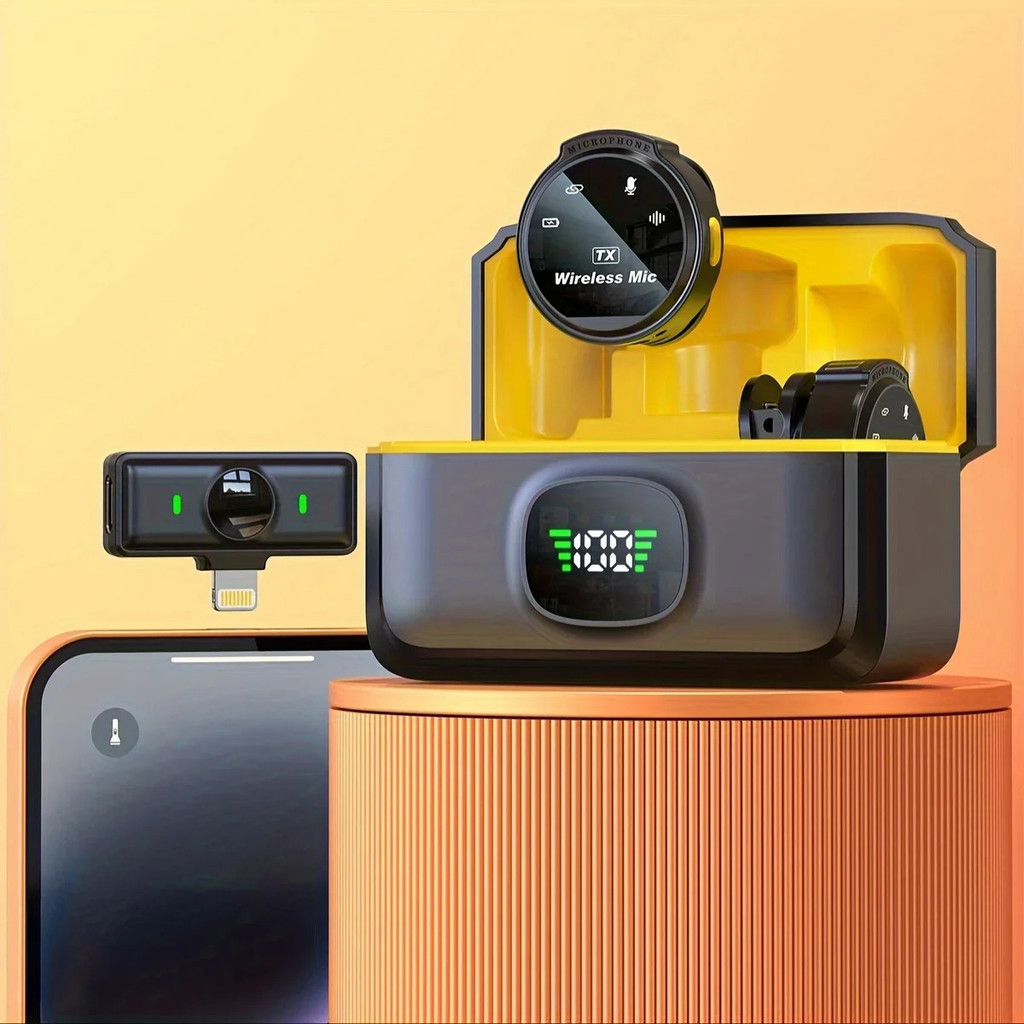 J6 Microfone De Lapela Sem Fio Com Cancelamento De Ruído , Para Transmissão De Gravação De Câmera De Celular