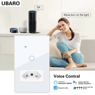 Interruptor Touch Inteligente Wifi 1 2 3 e 4 Teclas Alexa Google Smart Tuya