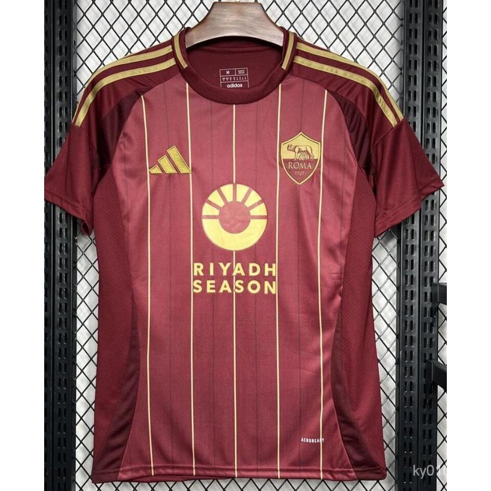 24/25 Roma Dybala camisa de futebol para homens versão vermelha Fãs