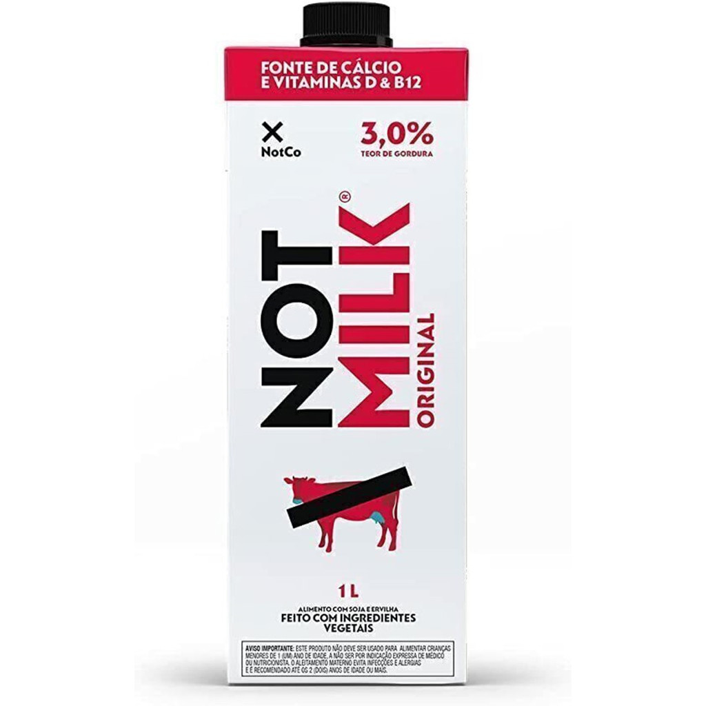 NOTCO MILK LEITE VEG 1L INTEGRAL | Shopee Brasil