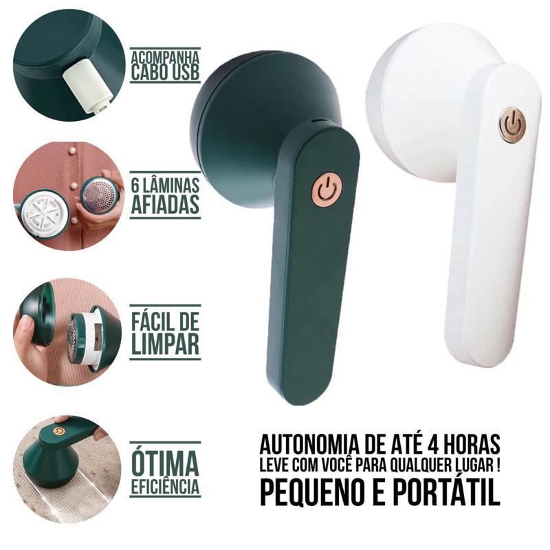 Papa Bolinha Elétrico Aparador Removedor de Pelos Fiapos Roupas Portátil Recarregável Sem Fio