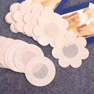 KIT 100 Peças Tapa-Seios Invisível Adesivo Protetor Com 7,5cm de Diâmetro Para Tampar Mamilos/Aureola/5PARElS - WL