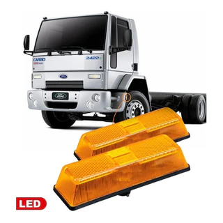 Par Lanterna LED Lateral Parachoque Paralama Estribo para MerecesBenz 1618 / 1418 Ford Cargo Troller 12V / 24V - Ambar em Oferta na Shopee