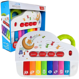 Pianinho Infantil eletrônico Musical Educativo C/ Luz CBS0310 - Castela