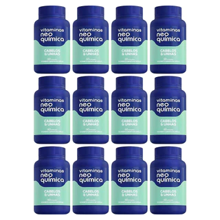 Kit 12 Vitamina Cabelos E Unhas 60Cps - Neo Química
