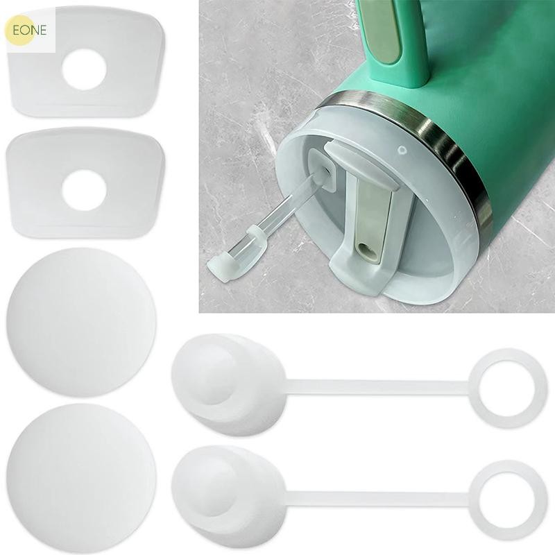 Set di 4 tappi per Stanley Cup 2.0, 850,5 g e 1,134 g, in silicone, a prova di perdite, accessori per tazze, include copertura trapezoidale per cannuccia, tappo di tenuta fisso e