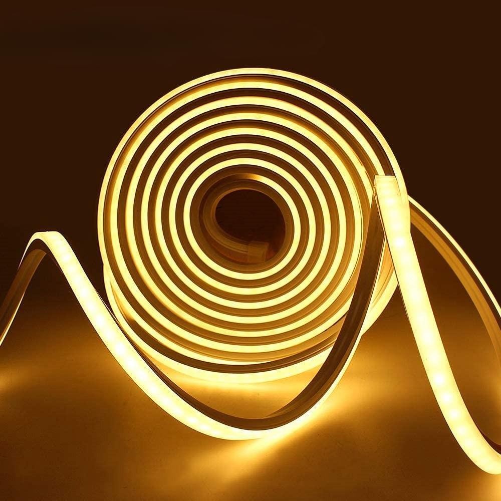 Fita LED À Prova D'água 5m 2835 120/M Tubo Flexível De Silicone 12v Ip65 Decoração De Natal De Néon