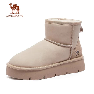 CAMEL SPORTS Novo Estilo De Veludo Com Sola Grossa Botas De Neve Femininas Casuais