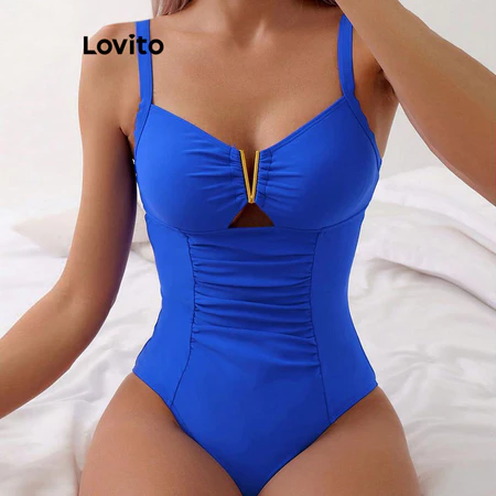 Maiô feminino corte de metal liso