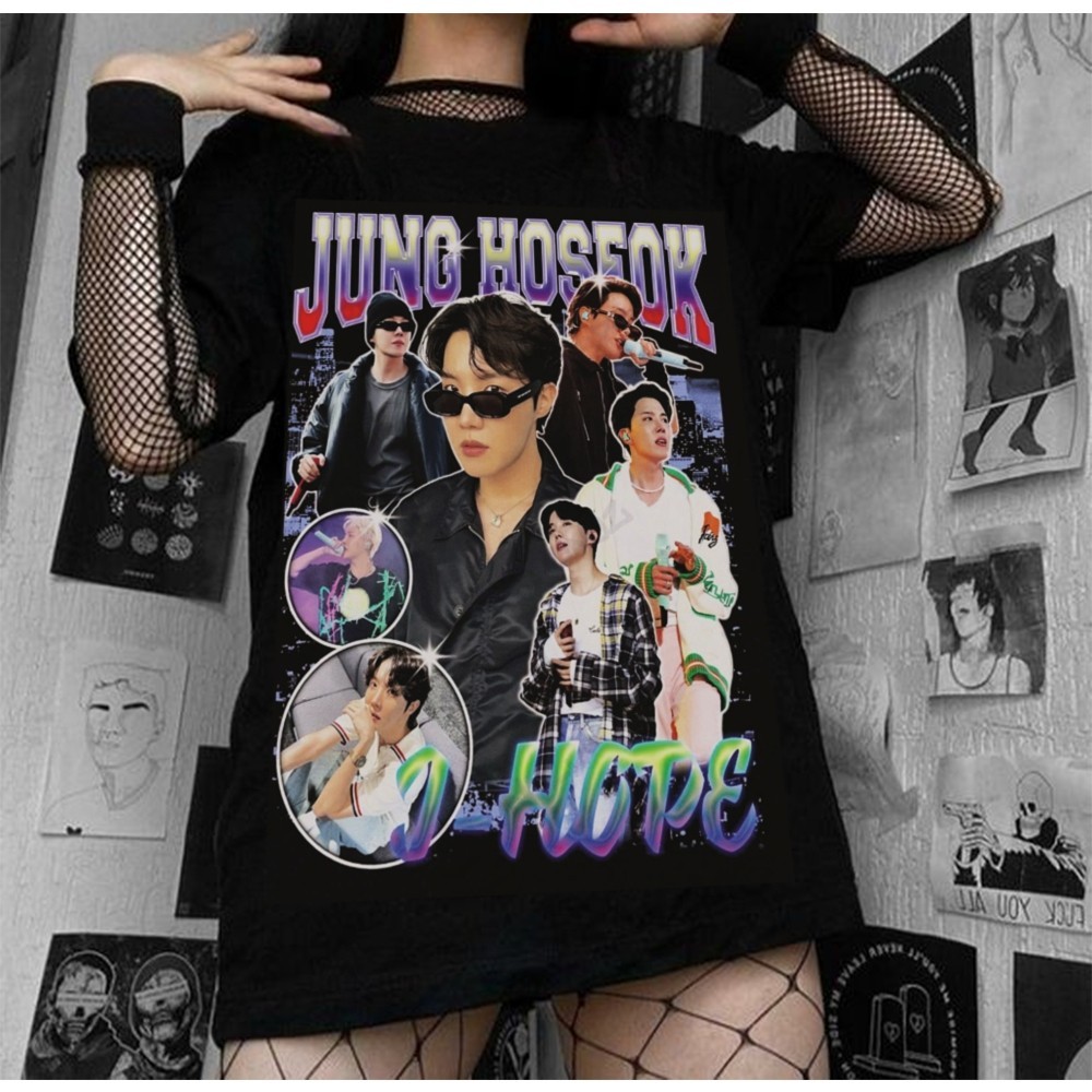 Camiseta j-hope preta