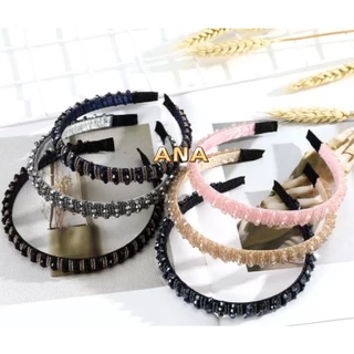 Linda Tiara MÉDIA  com miçangas e pequenos cristais  moda feminina blogueira em Oferta na Shopee