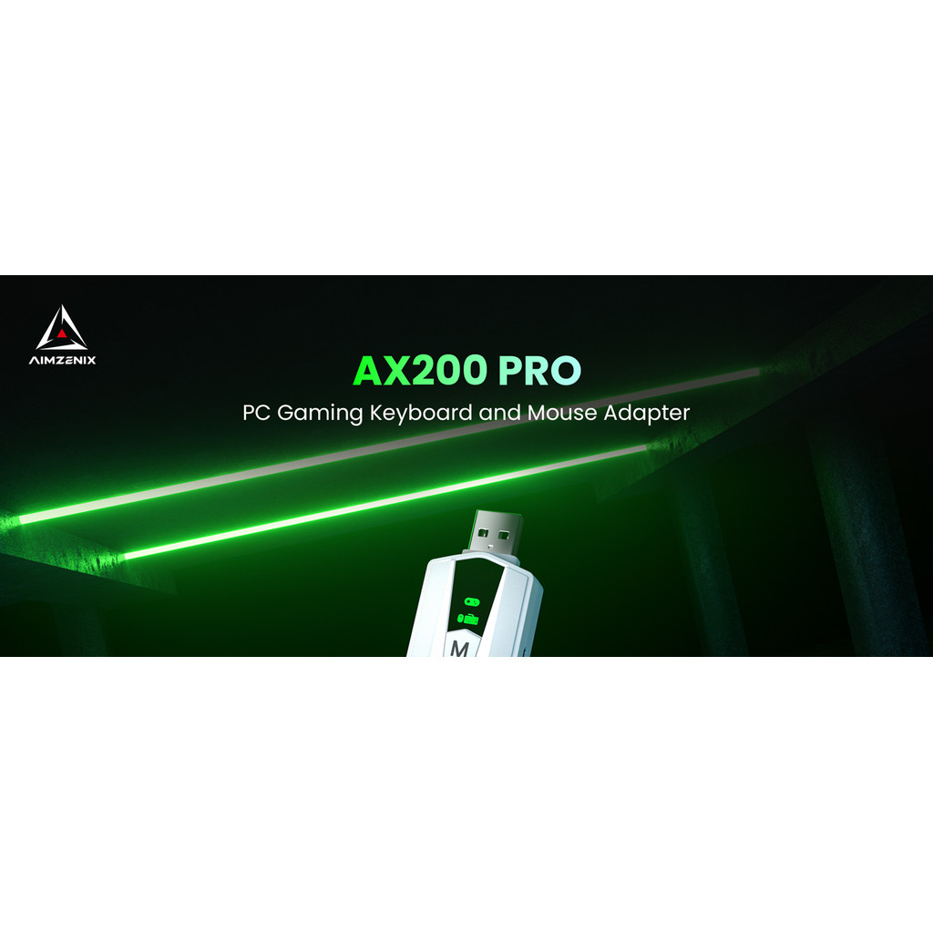 Adaptador De Teclado E Mouse AIMZENIX AX200PRO , Conversor De Alto