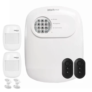 Kit Central de Alarme ANM 24 NET Intelbras + 2 Sensores de Presença Infravermelho IVP 2000 SF Intelbras Sem Fio