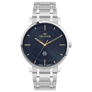 Relógio Technos Masculino Slim Prata - GL32BI/1A