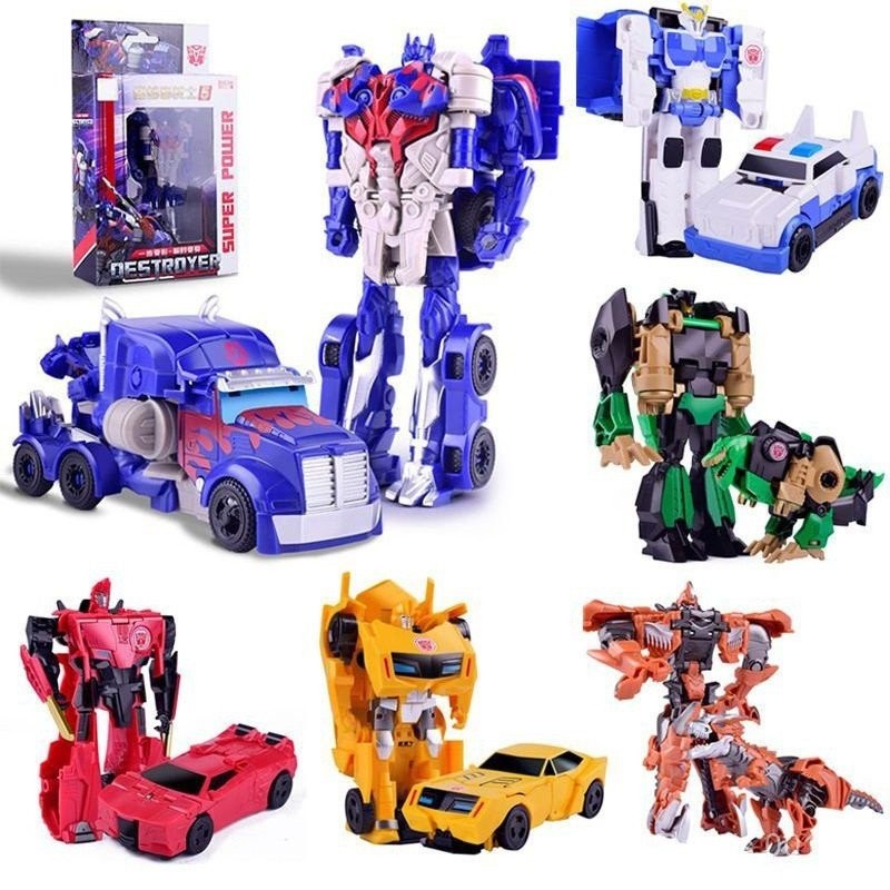 Robô De Brinquedo Transformers Optimus Prime Bumblebee Megatron ...