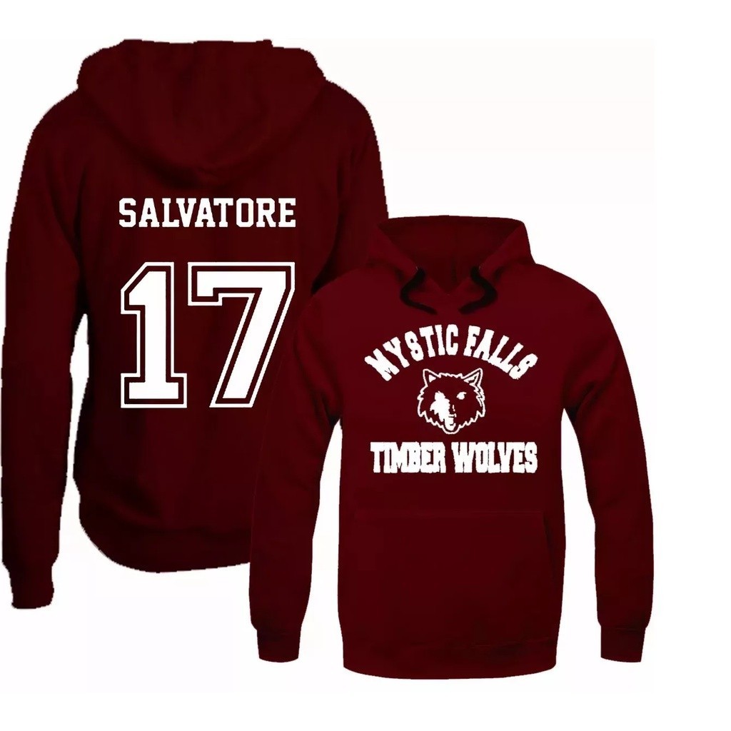 Blusa de Frio Moletom Casaco Canguru Serie The Vampire Diaries