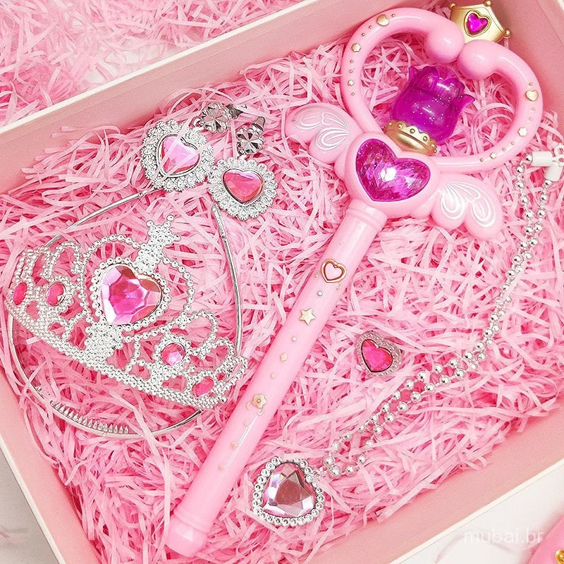 Varinha Mágica de Princesa Brinquedo Infantil para Meninas Varinha de ...