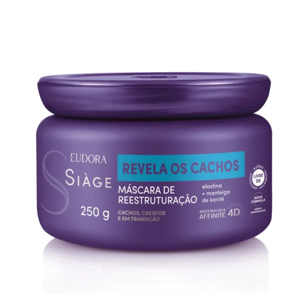 Revela Cachos Máscara de Reconstrução Eudora 250 g - SIAGE | Shopee Brasil