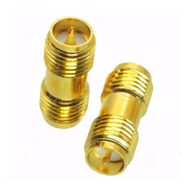 Conector De Emenda Rp-sma Fêmea Fêmea Kit 2pç