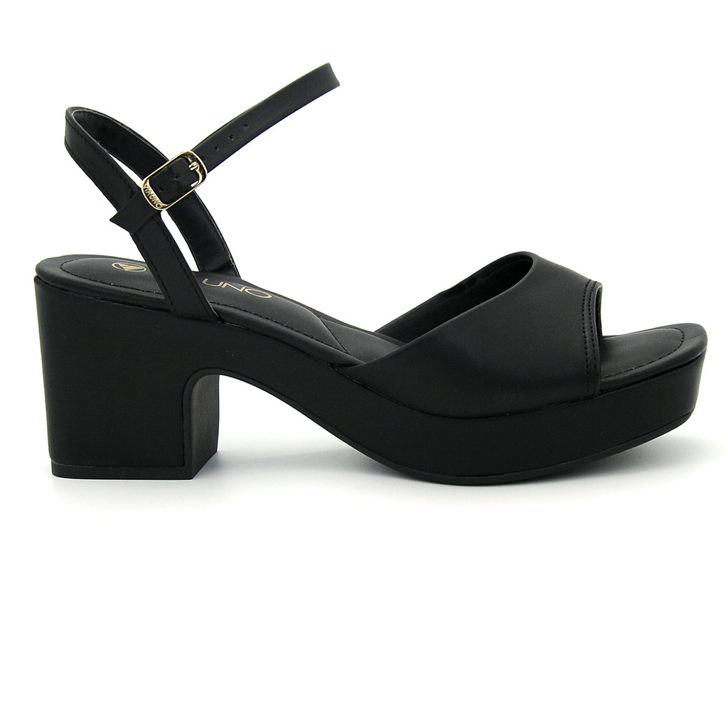 Sandália Via Uno 920003 Meia Pata Salto Alto Grosso Feminino