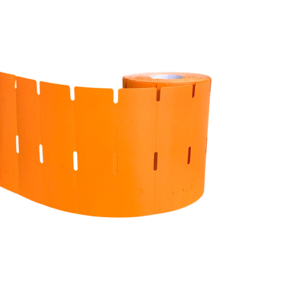 Etiqueta Gôndola 100x30 Laranja Sem Adesivo - Uso Comercial | Shopee Brasil