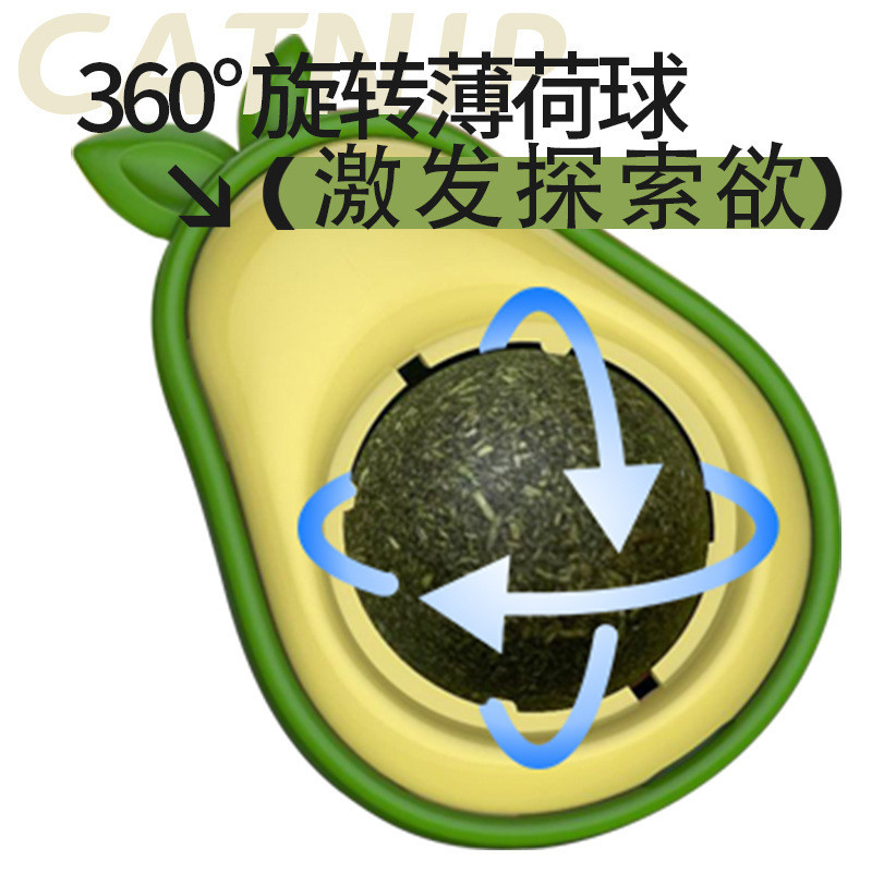 Abacate Brinquedo Para Gatos Com Catnip Erva Gato Natural Relaxante