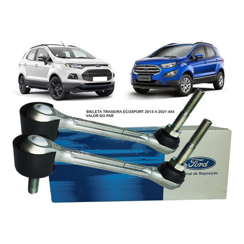 PAR BIELETA BARRA ESTABILIZADORA DA SUSPENSAO TRASEIRA ECOSPORT 2014 ...
