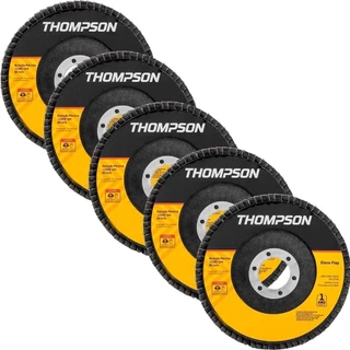 Disco Flap Thompson 7P G80 Embalagem com 5 Unidades em Oferta na Shopee