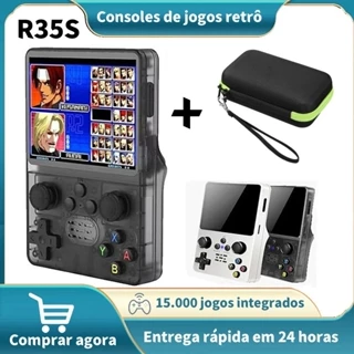 Console De Videogame Portátil Retrô R35S,Sistema Arkos 2.0,64GB, Tela IPS De 3.5 ",Enviado Do Brasil，mini game