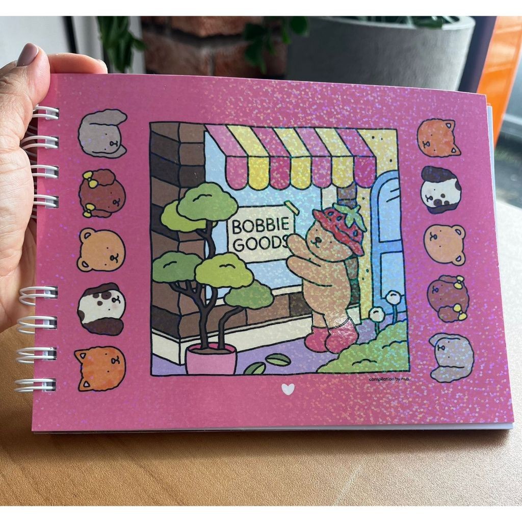 Capa Flexível Livro Bobbie Goods de Colorir Rosa com Laminação ...