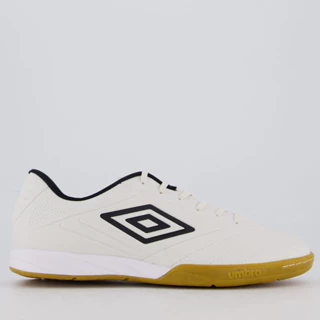 Chuteira Umbro Tocco III Club Futsal Branca e Preta