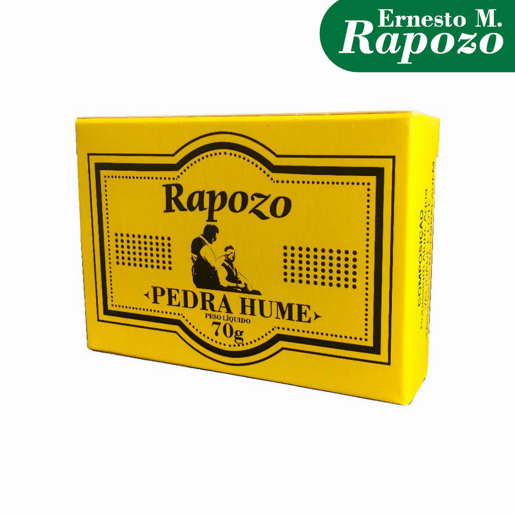 Pedra Hume Rapozo Tablete 70g Desodorante Cristal