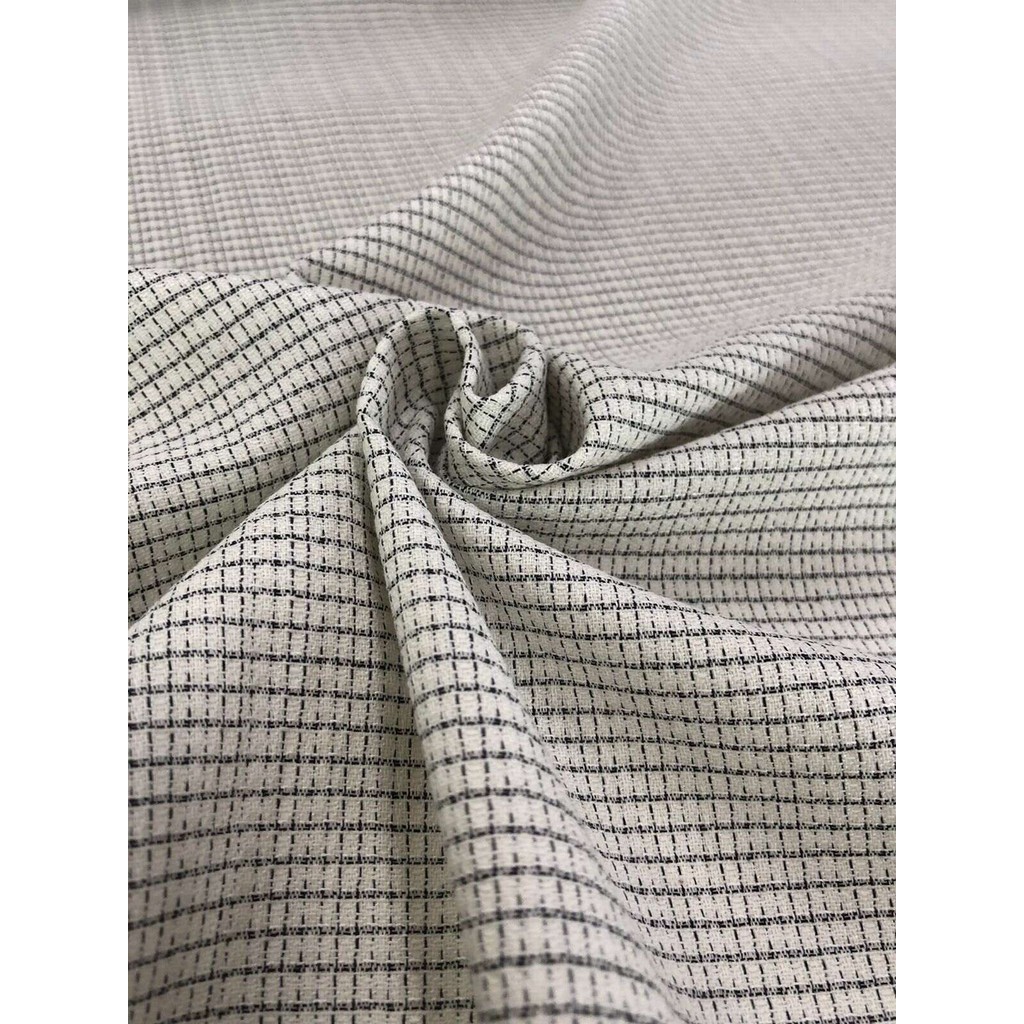 Tecido Viscose Maquinetada Gride | Shopee Brasil