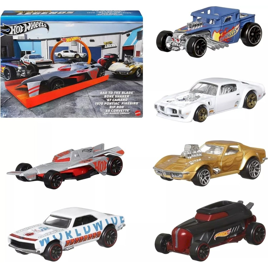 Coleção Multipack c/ 6 Miniaturas Hot Wheels Legends Tour 2024 - 1
