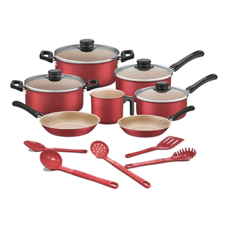 Jogo De Panelas Tramontina 12 Pçs Turim Antiaderente Starflon Max em Oferta na Shopee