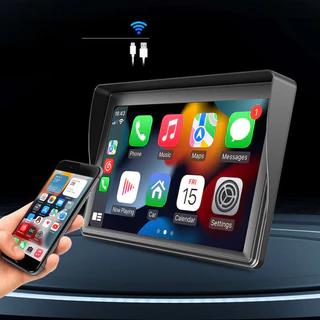 Multimídia Som De Carro Universal Carplay Android e IOS Tela 7 Câmera de Ré