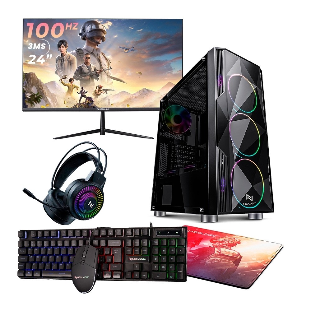PC GAMER COMPLETO RYZEN 5 5600GT 16GB 3200MHZ SSD 480GB M.2 500W 80 ...