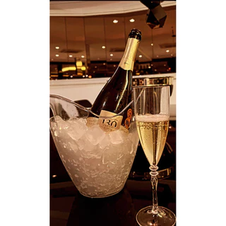 Balde de Gelo 3,3L Champanheira Acrílico Resistente Garrafas Espumante Vinho Bar Kit 2pçs