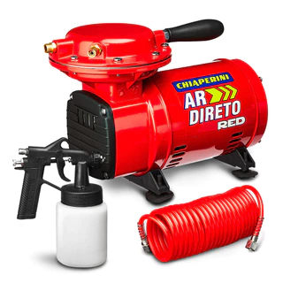 Compressor Ar Direto Red Bivolt 1/3 Kit Pintura Chiaperini em Oferta na Shopee