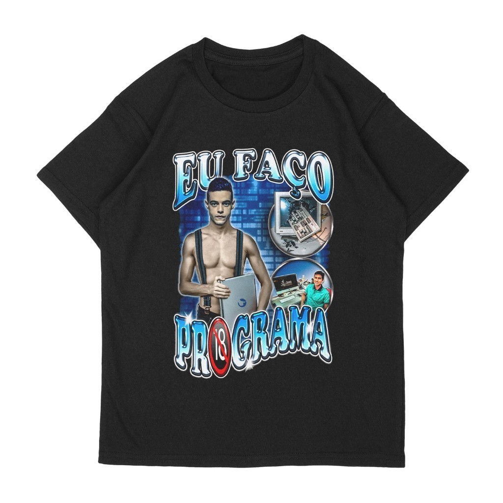 Camiseta Faculdade Programação Eu Faço Programa 100% Algodão