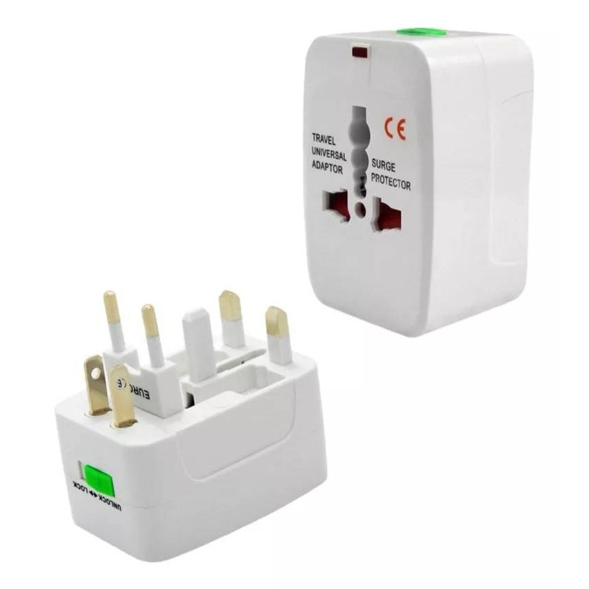 Plug Tomada Adaptador Universal Uk Asia Europa Eua Paris | Shopee Brasil