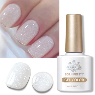 BORN PRETTY Floco De Neve Lantejoulas Gel Esmalte Branco Rosa Base Semi Permanente Top Coat Manicure em Oferta na Shopee