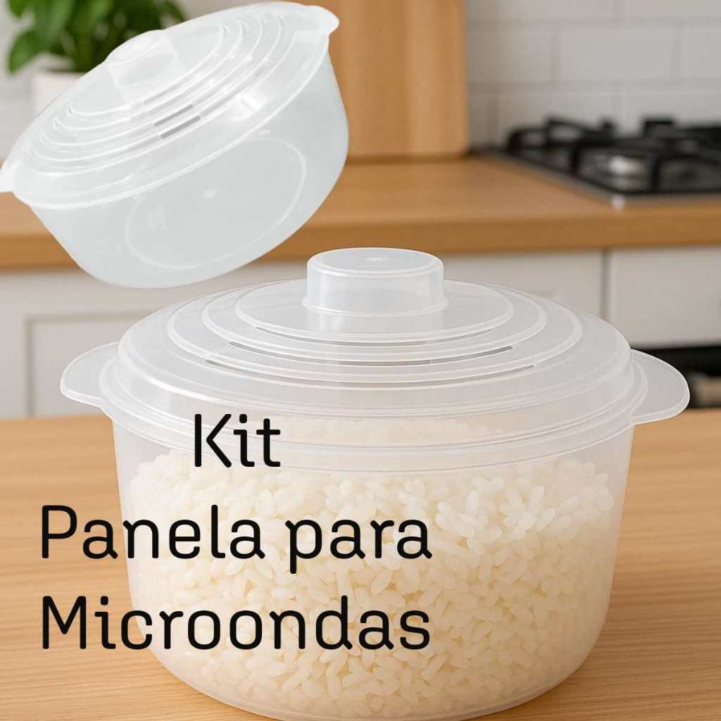 Kit Pote Multiuso de Microondas 2,5 Litros FREE BPA